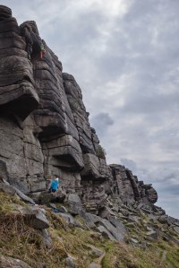 Gritstone Sandstein Klettern